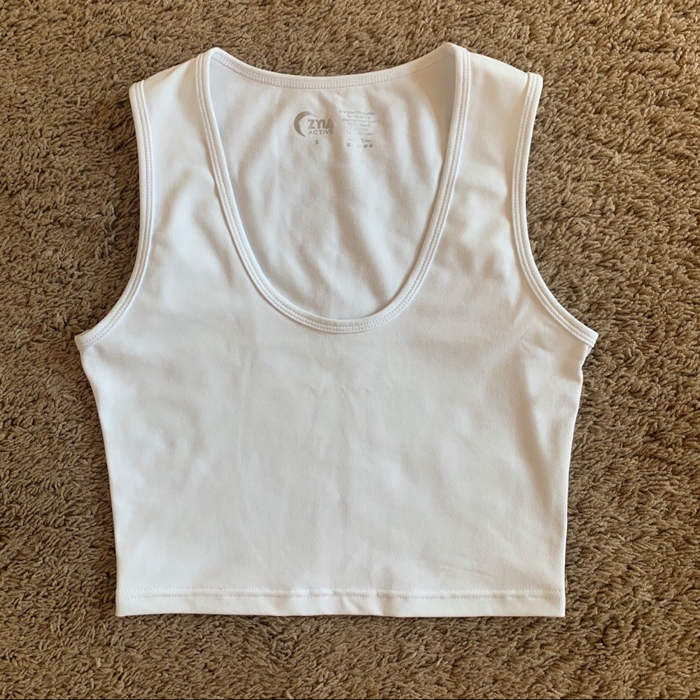 Zyia white crop top